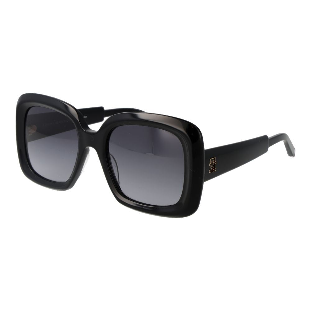 Tommy Hilfiger Schwarze Acetat-Sonnenbrille