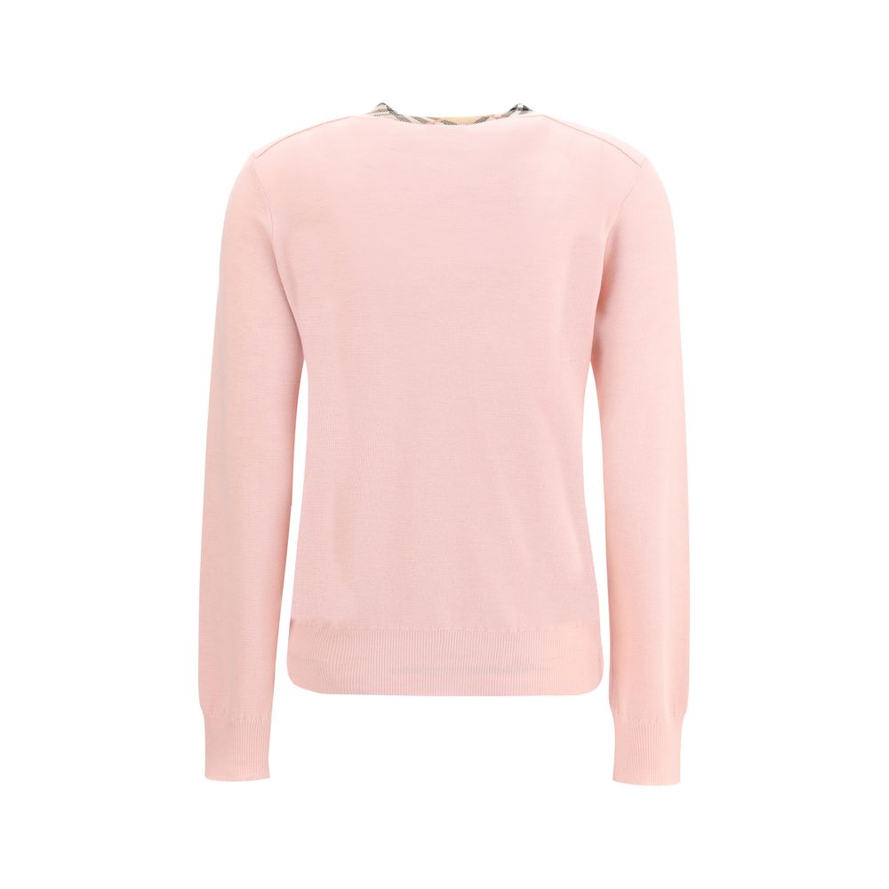 Burberry – Strickjacke aus Wolle mit Karomuster