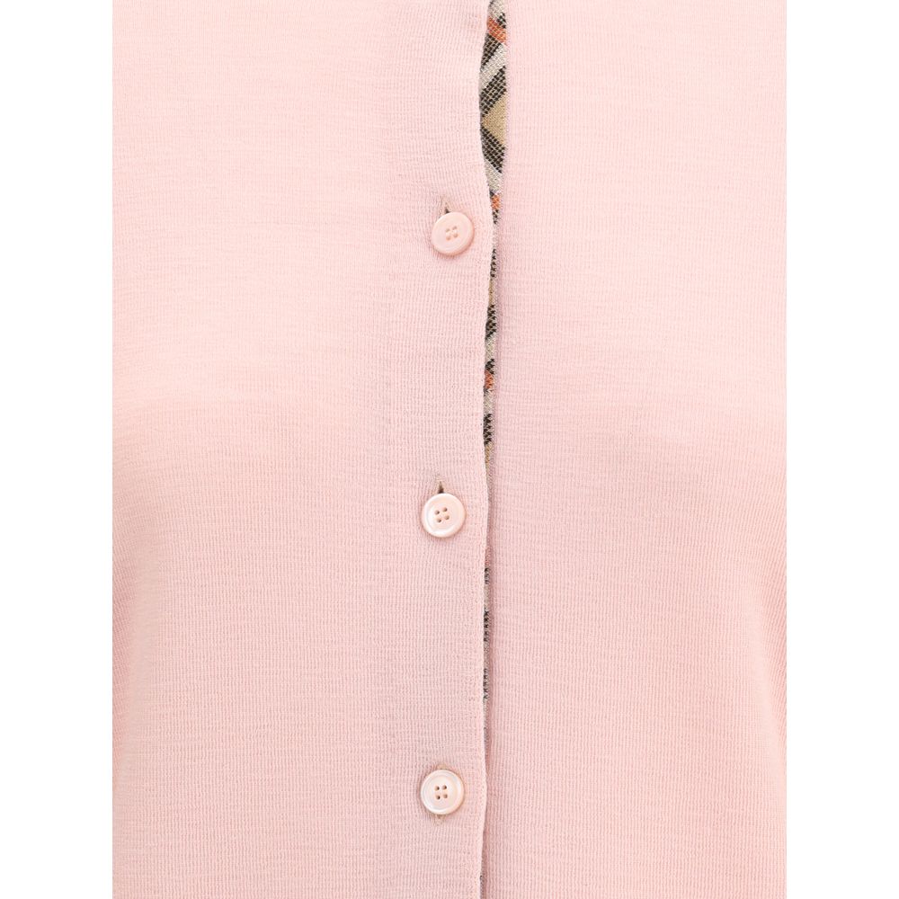 Burberry – Strickjacke aus Wolle mit Karomuster