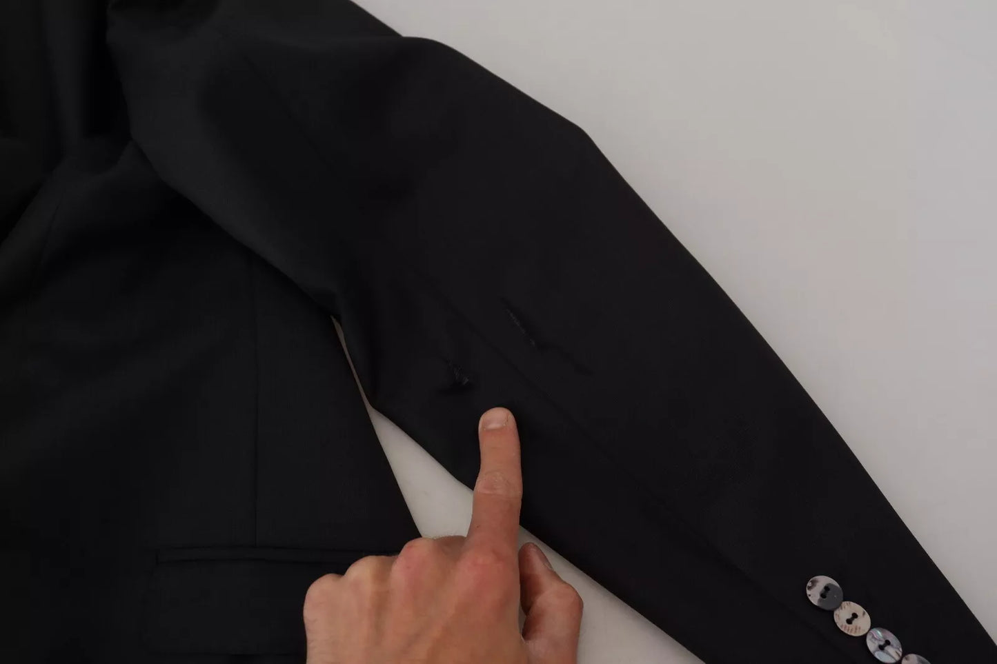 Dolce &amp; Gabbana – 2-teiliger MARTINI-Anzug aus melierter grauer Wolle