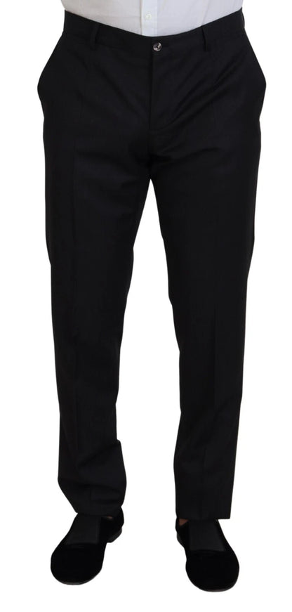 Dolce &amp; Gabbana – 2-teiliger MARTINI-Anzug aus melierter grauer Wolle