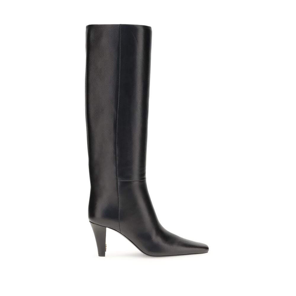 Saint Laurent Hohe Lederstiefel