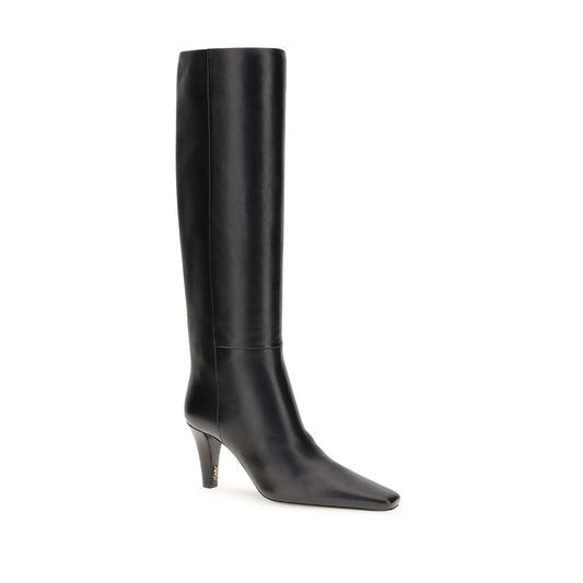 Saint Laurent Hohe Lederstiefel
