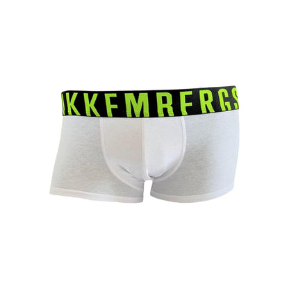 Bikkembergs Herren-Boxershorts aus weißer Baumwolle