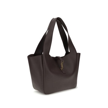 Saint Laurent Schultertasche aus braunem Lammleder (Ovis Aries Aries)