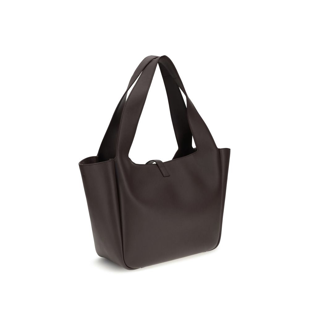 Saint Laurent Schultertasche aus braunem Lammleder (Ovis Aries Aries)