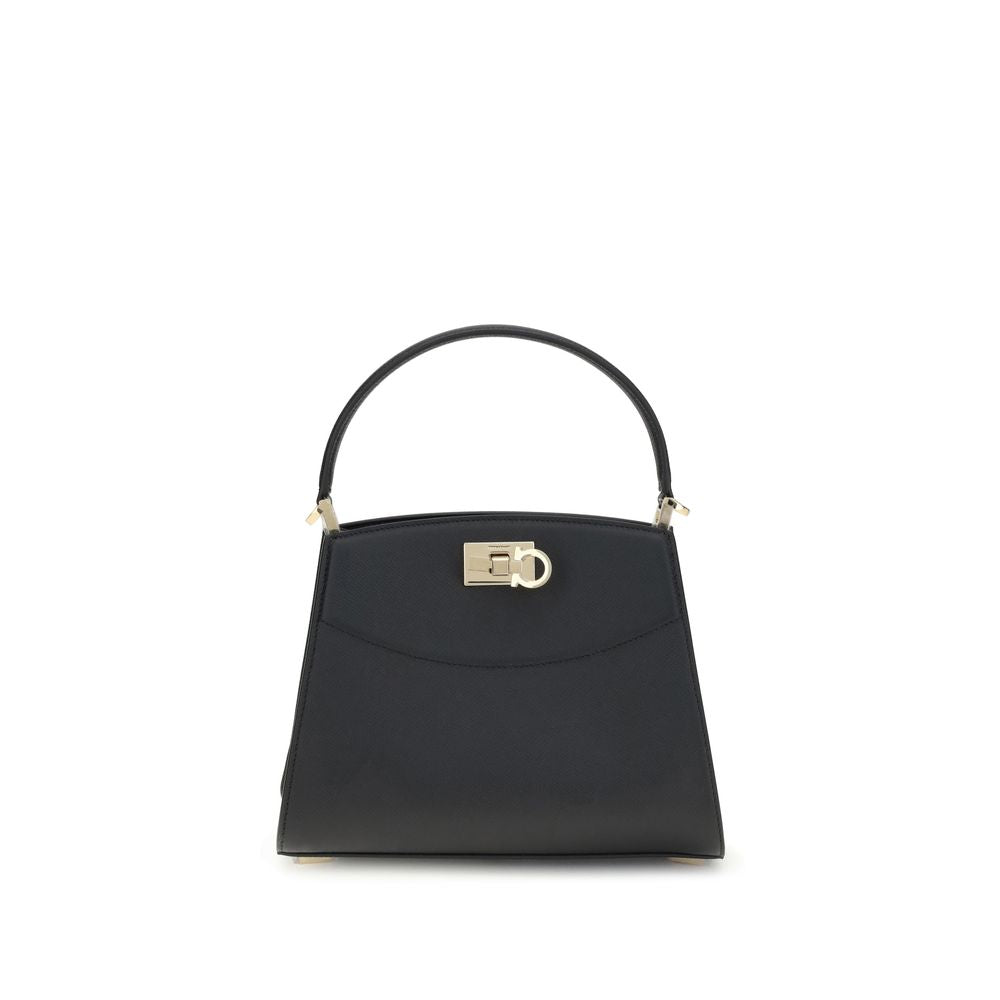 Ferragamo Handtasche aus schwarzem Kalbsleder (Bos Taurus)