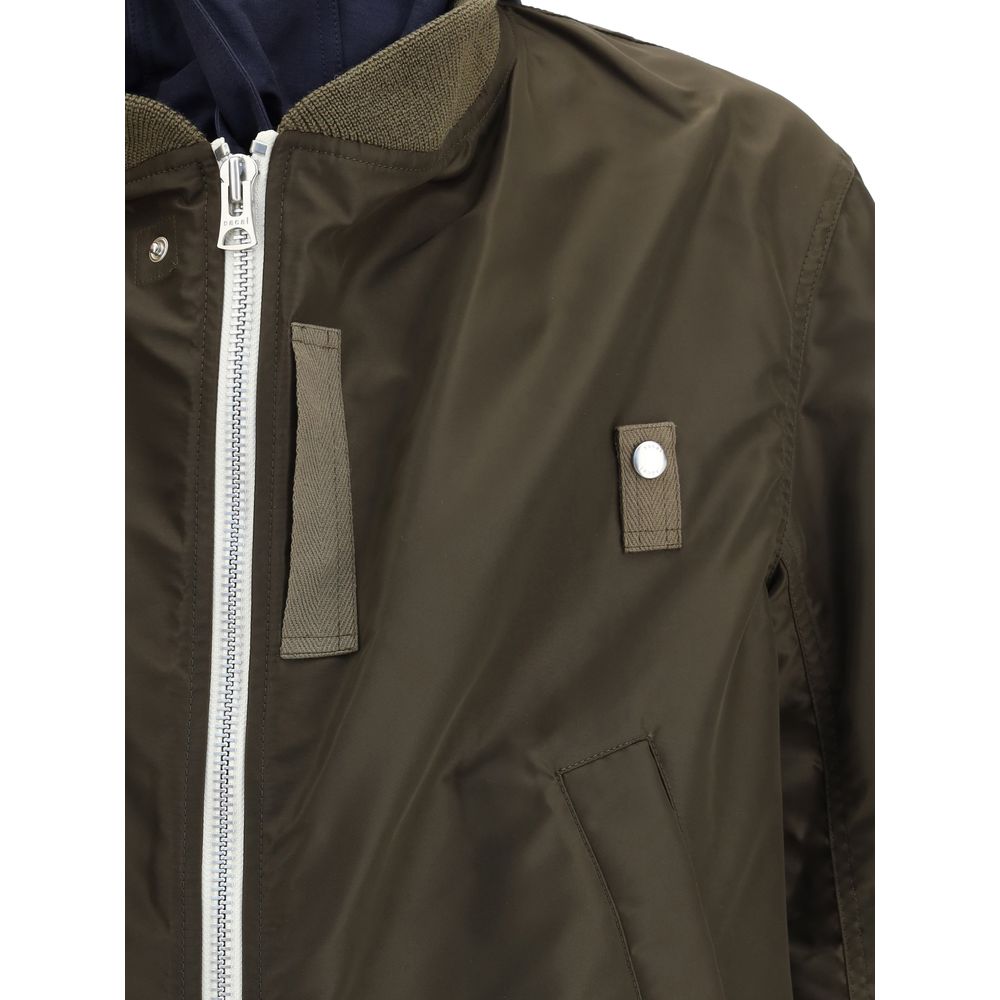 Sacai Green Nylon Clothing