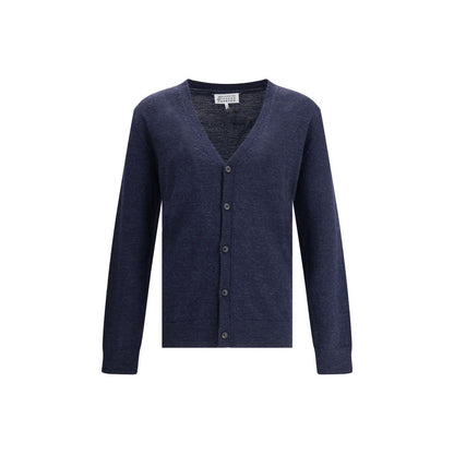 Margiela blaue Wollstrickjacke