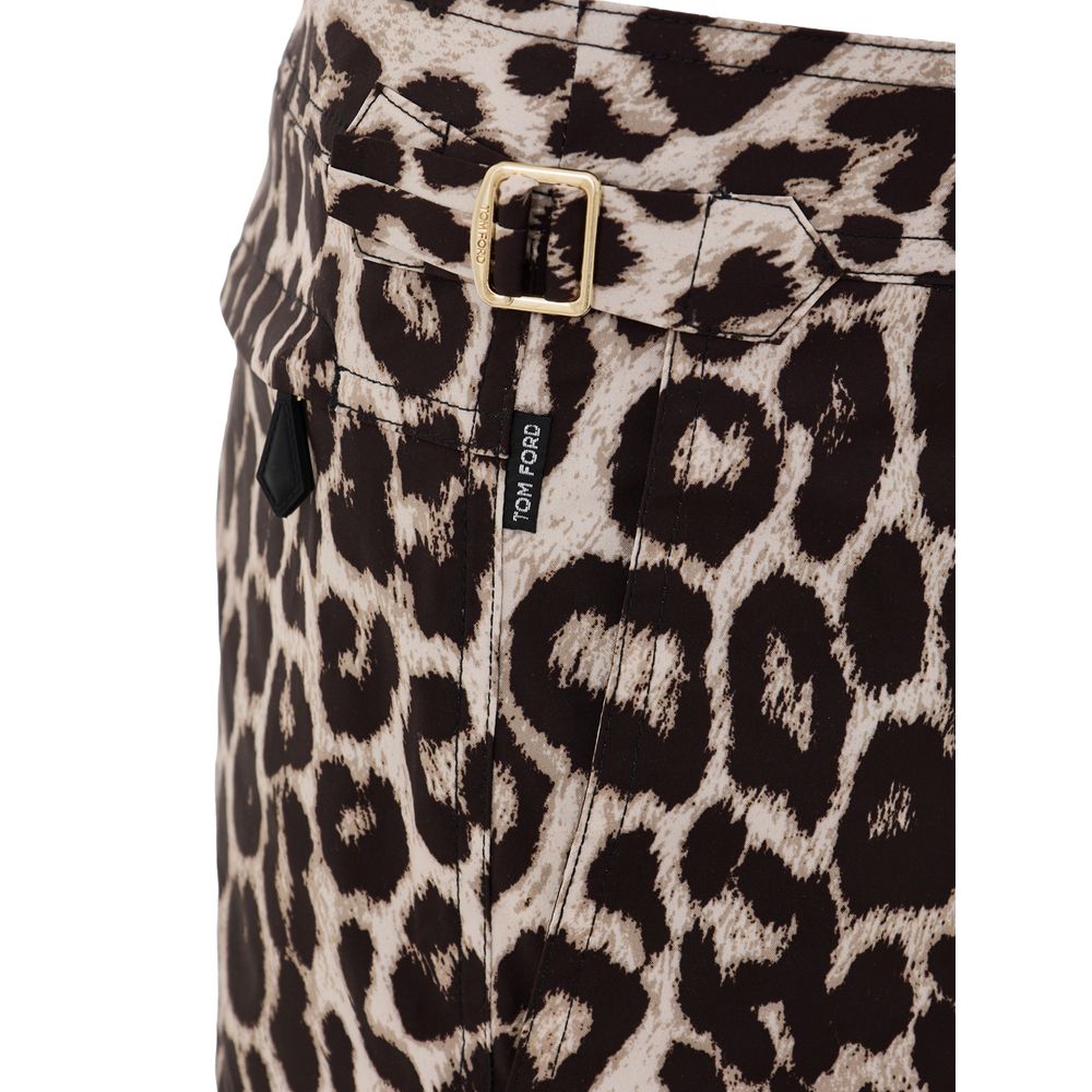 شورت سباحة من البوليستر متعدد الألوان من توم فورد