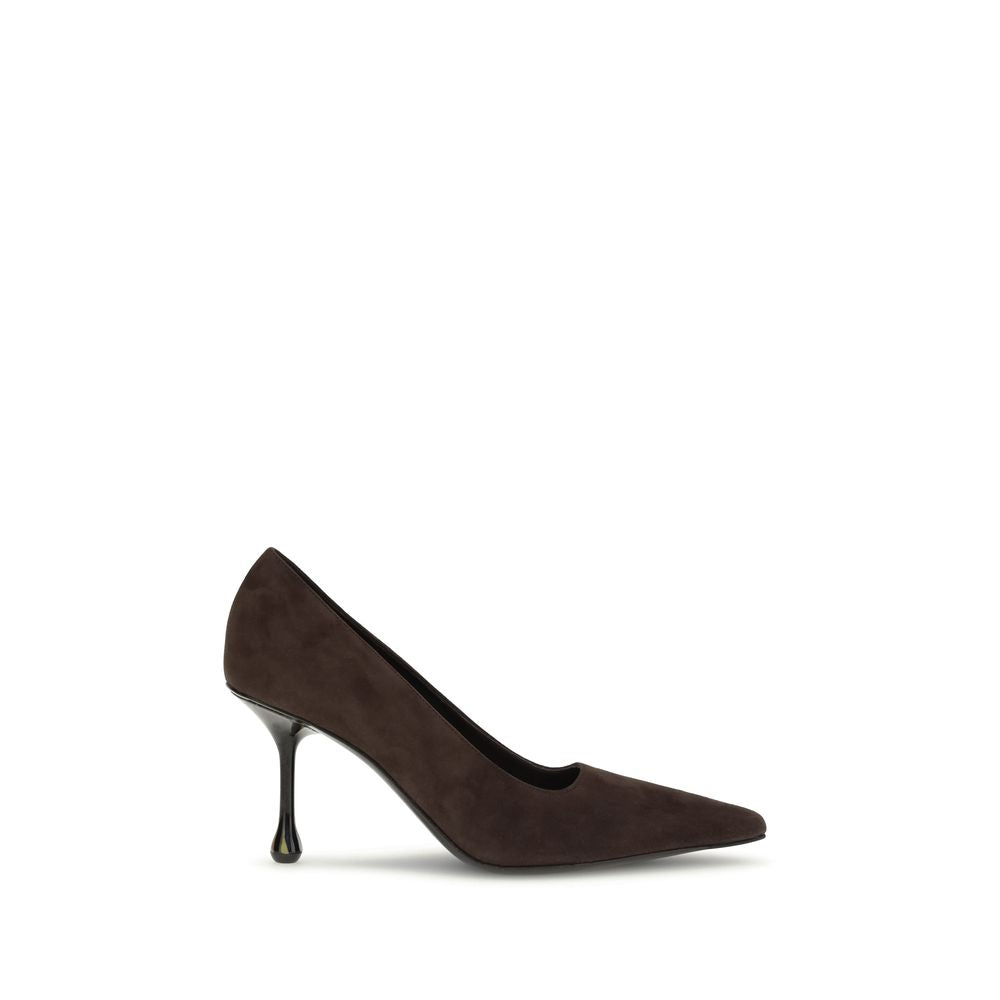 Jimmy Choo – Pumps mit hohem Absatz aus braunem Leder