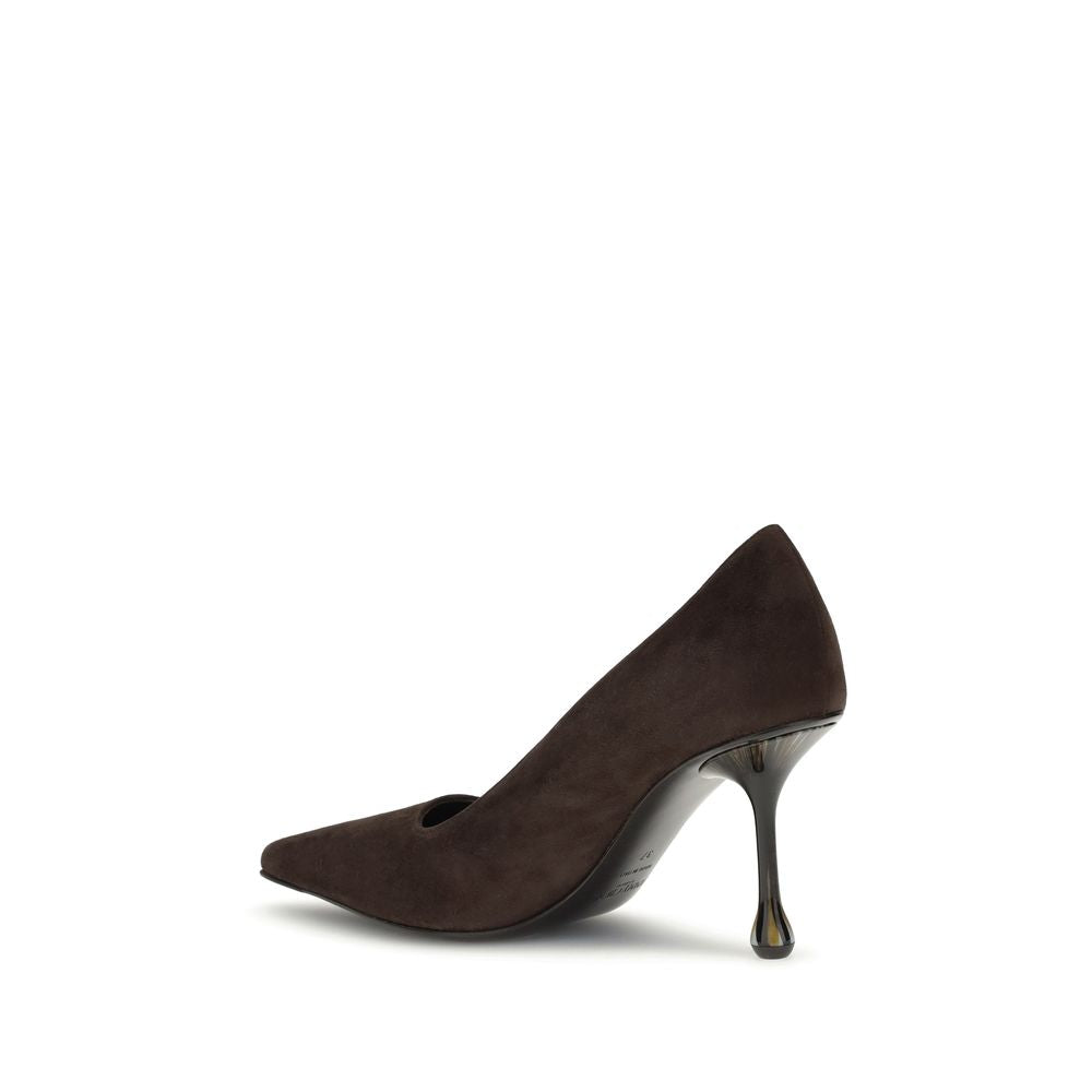 Jimmy Choo – Pumps mit hohem Absatz aus braunem Leder