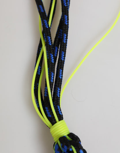 Dolce &amp; Gabbana Mehrfarbiger Schlüsselanhänger mit DG-Logo aus Polyesterband