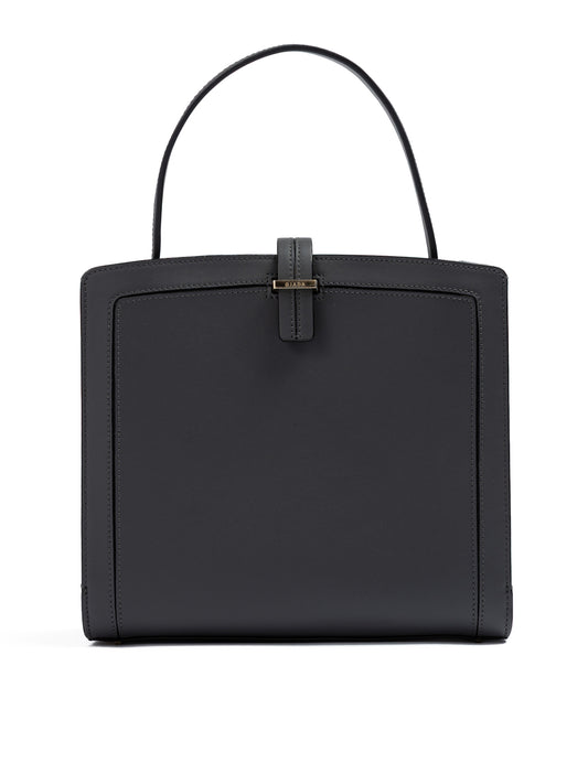 Giada Anthrazitfarbene Leder-Umhängetasche