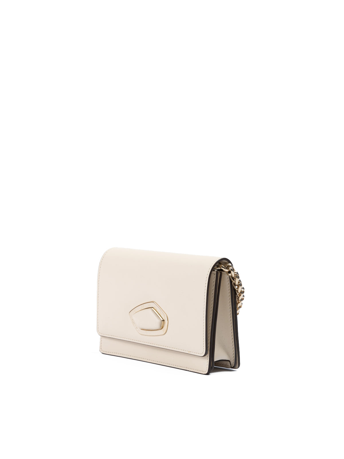 Giada Beige Leder Clutch