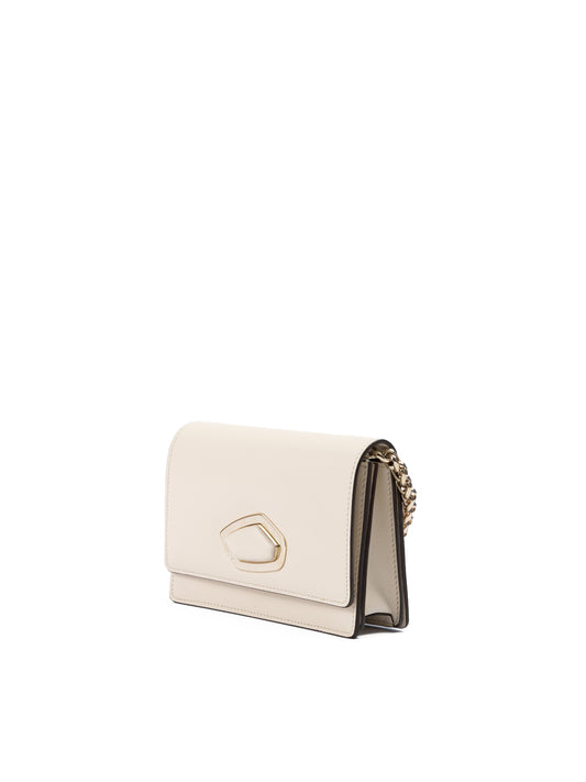 Giada Beige Leder Clutch