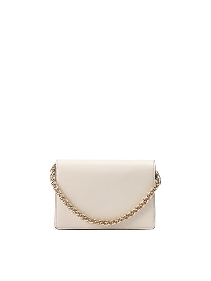 Giada Beige Leder Clutch
