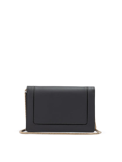 Clutch Giada aus dunkelgrauem Leder