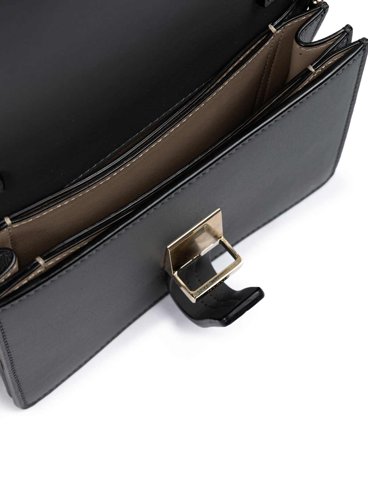 Clutch Giada aus dunkelgrauem Leder