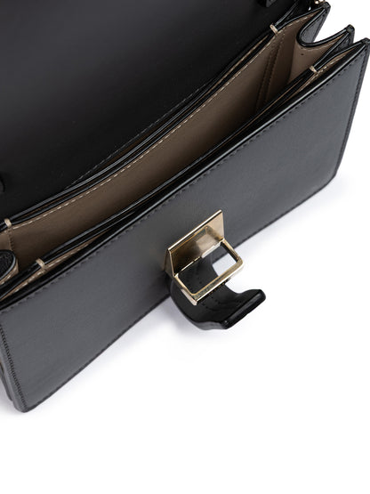 Clutch Giada aus dunkelgrauem Leder