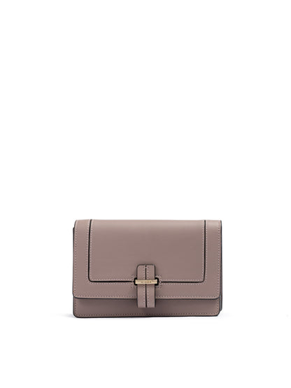 Giada Puderrosa Leder Clutch