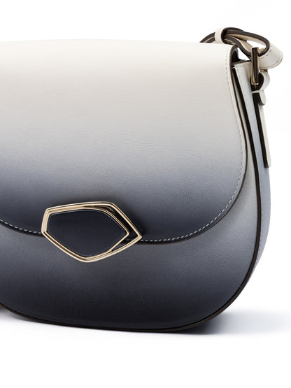 Giada Schultertasche aus zweifarbigem Leder