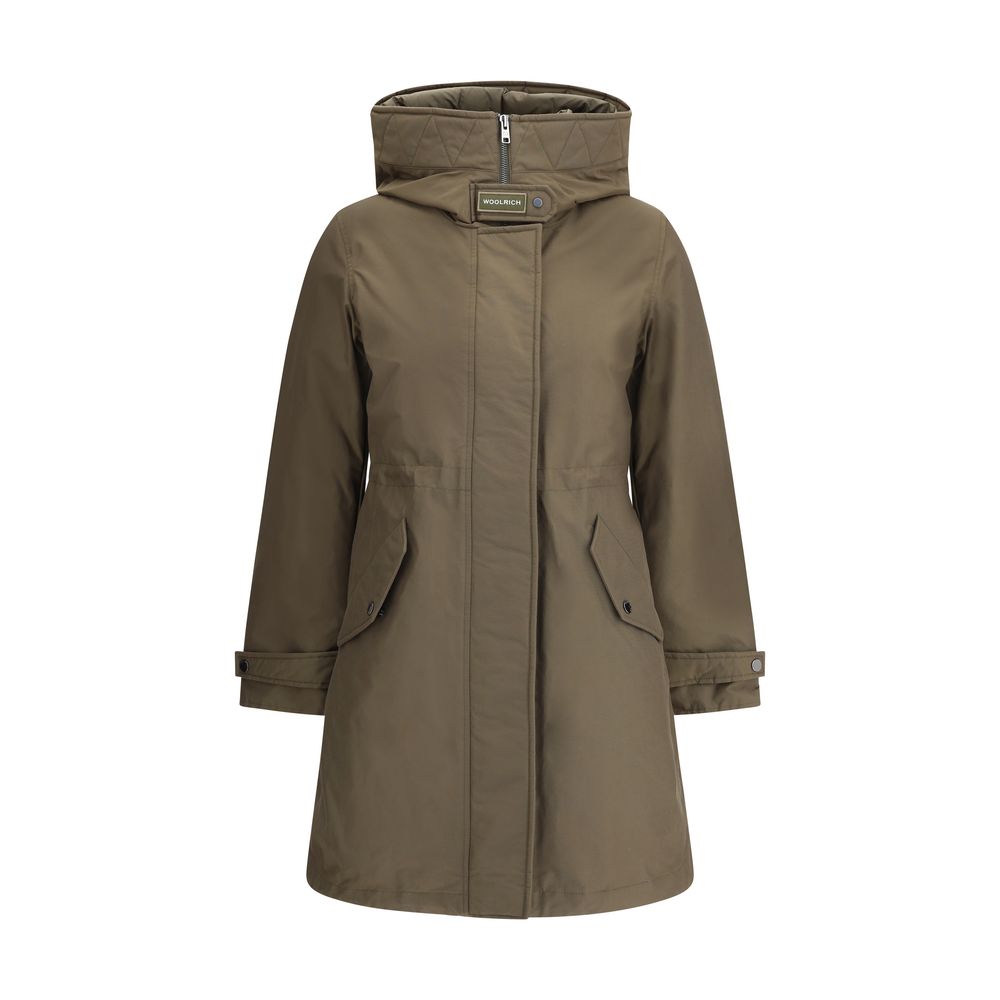 Woolrich Grüne Baumwollparka