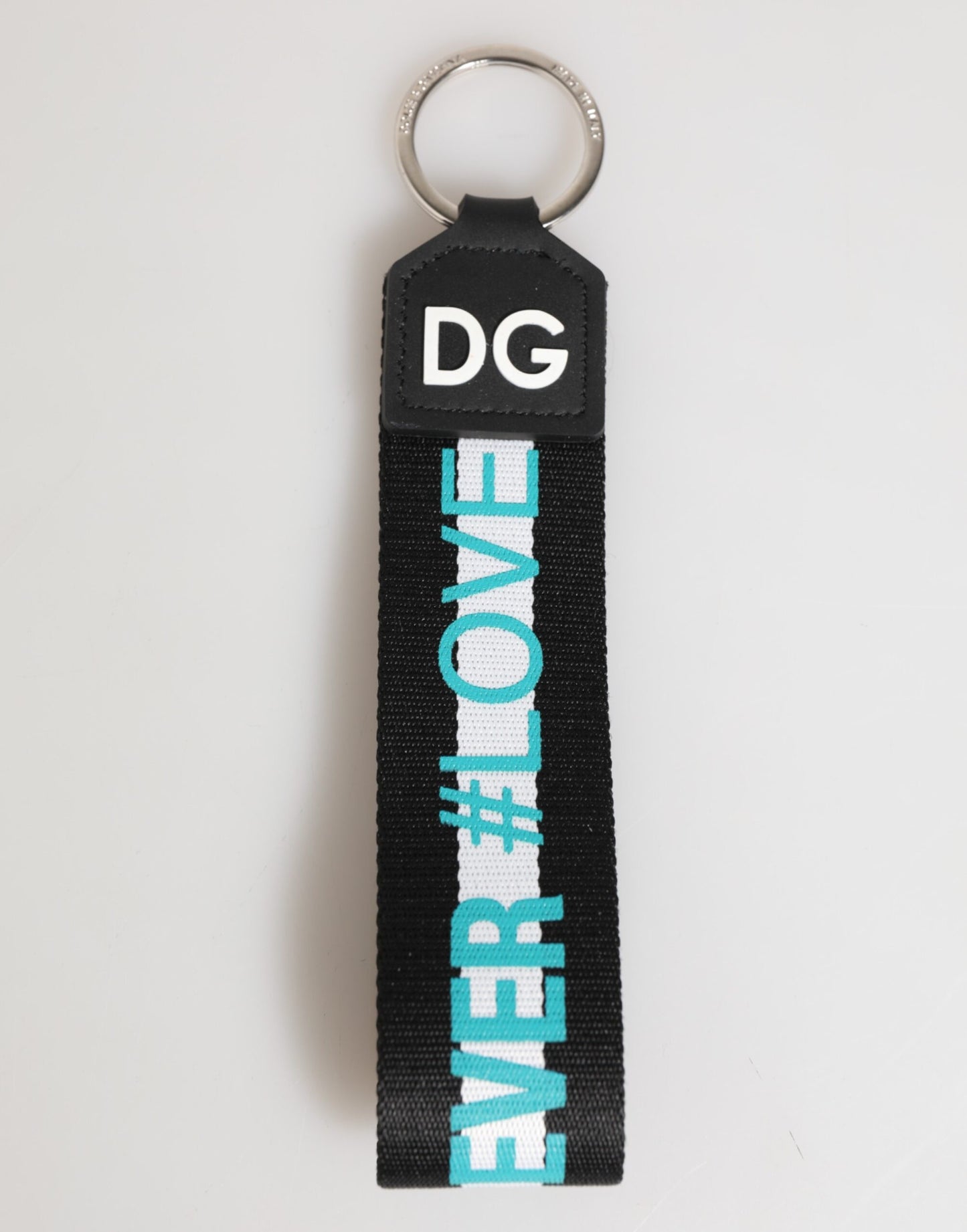 Dolce &amp; Gabbana Schlüsselanhänger mit mehrfarbigem Logo aus Polyester und Messing