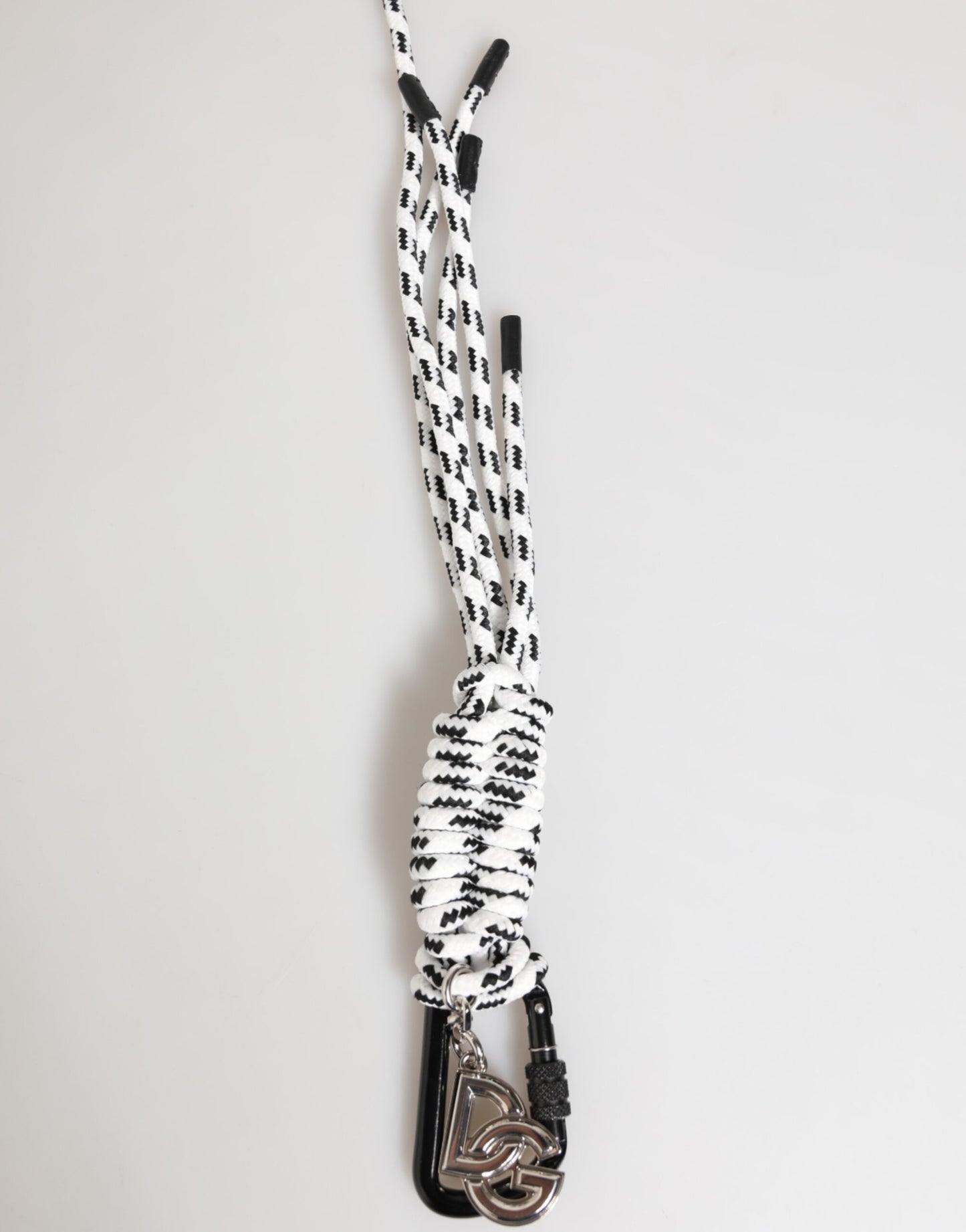 Dolce &amp; Gabbana Mehrfarbiger Schlüsselanhänger mit DG-Logo aus Polyesterband