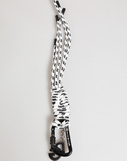 Dolce &amp; Gabbana Mehrfarbiger Schlüsselanhänger mit DG-Logo aus Polyesterband