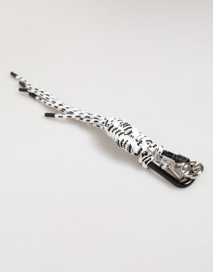 Dolce &amp; Gabbana Mehrfarbiger Schlüsselanhänger mit DG-Logo aus Polyesterband