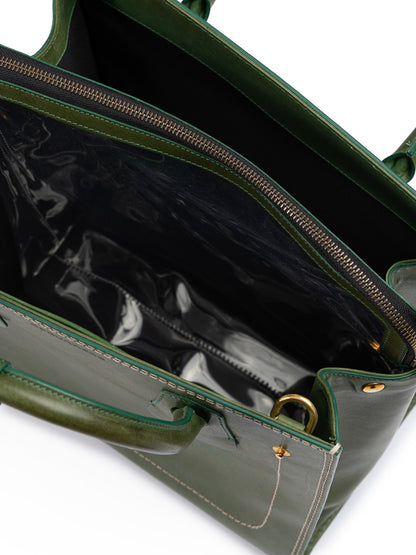 Dsquared² Grüne Leder-Tragetasche