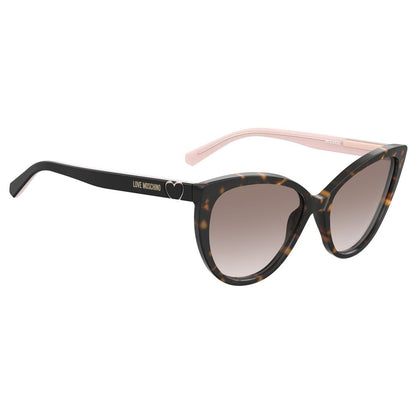 Love Moschino – Braune Acetat-Sonnenbrille