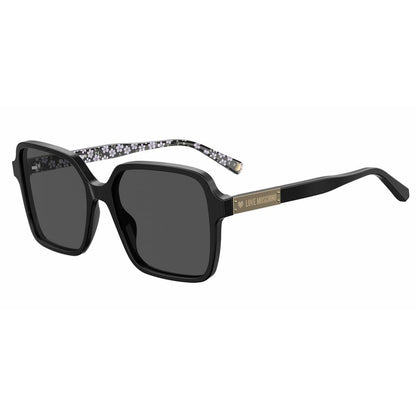 Love Moschino – Schwarze Acetat-Sonnenbrille