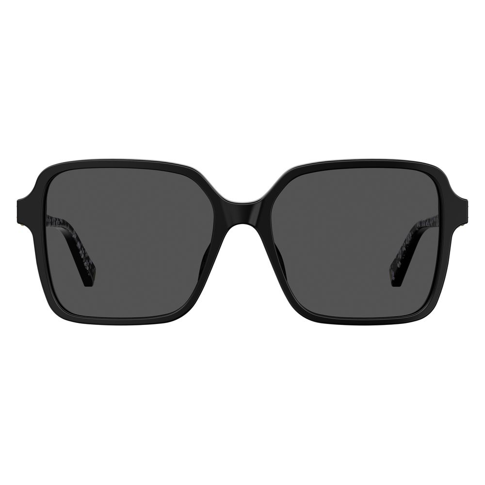 Love Moschino – Schwarze Acetat-Sonnenbrille