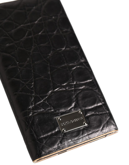 شاحن باور بانك دولتشي آند غابانا أسود من الجلد المنقوش بسعة 3000 مللي أمبير/ساعة مع منفذ يو إس بي