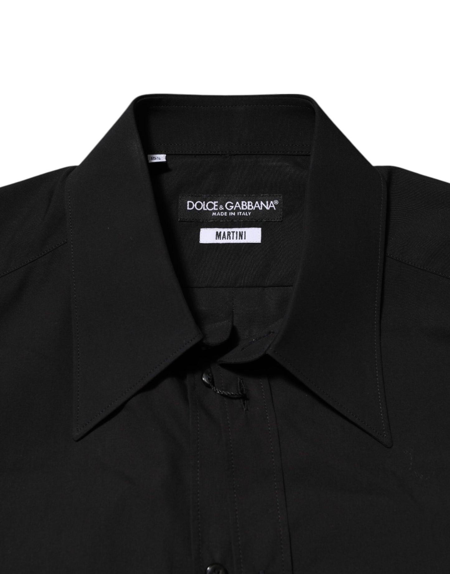 Dolce &amp; Gabbana – Schwarzes MARTINI Slim Fit-Hemd für formelle Herren