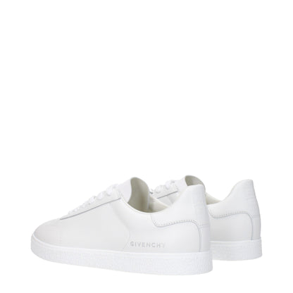 Givenchy White Leather Low Tops
