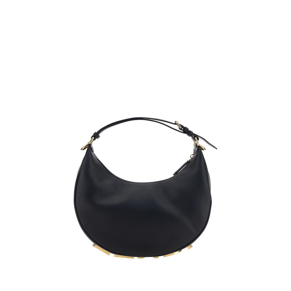 Fendi Schultertasche aus schwarzem Kalbsleder (Bos Taurus)
