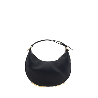 Fendi Schultertasche aus schwarzem Kalbsleder (Bos Taurus)