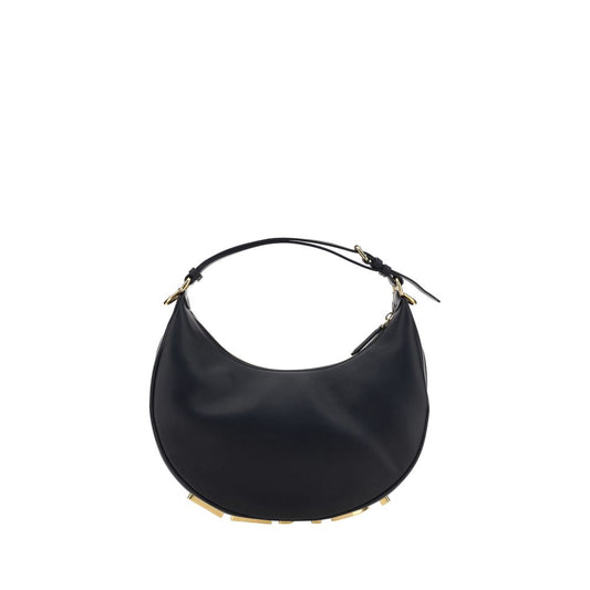 Fendi Schultertasche aus schwarzem Kalbsleder (Bos Taurus)