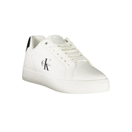 Calvin Klein Damen Sneaker aus weißem Leder