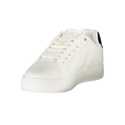 Calvin Klein Damen Sneaker aus weißem Leder