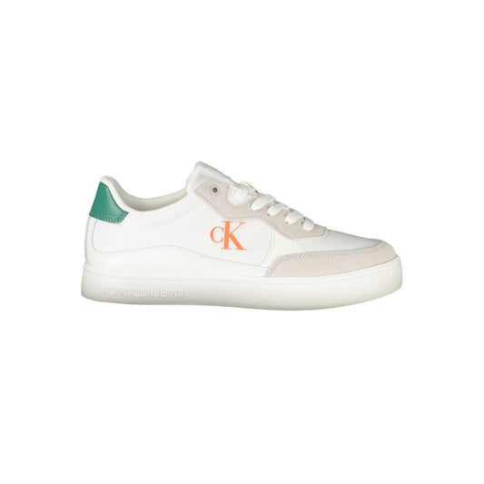 Calvin Klein Herren-Sneaker aus weißem Leder