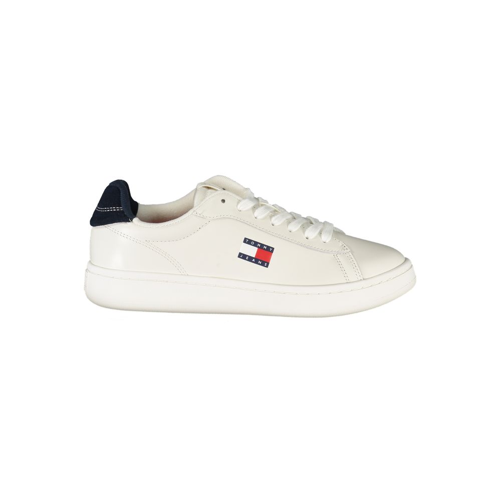 Tommy Hilfiger – Weiße Leder-Sneaker für Damen