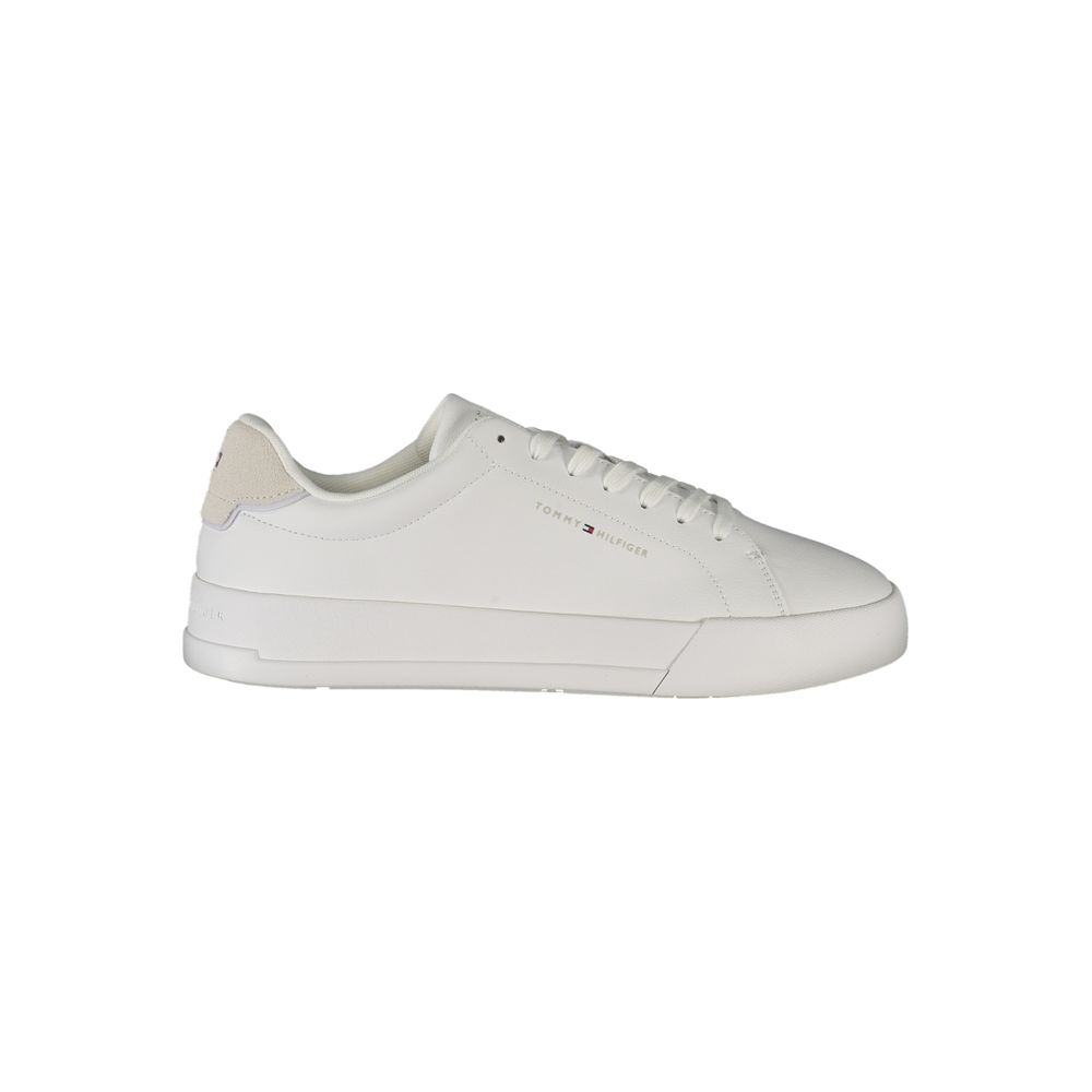 Tommy Hilfiger – Weiße Leder-Sneaker für Herren