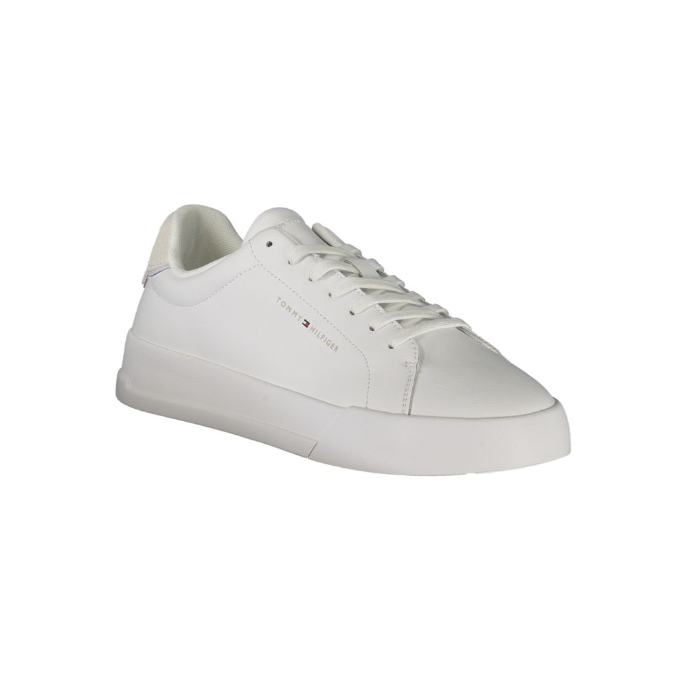 Tommy Hilfiger – Weiße Leder-Sneaker für Herren