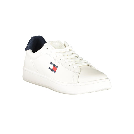 Tommy Hilfiger – Weiße Leder-Sneaker für Herren