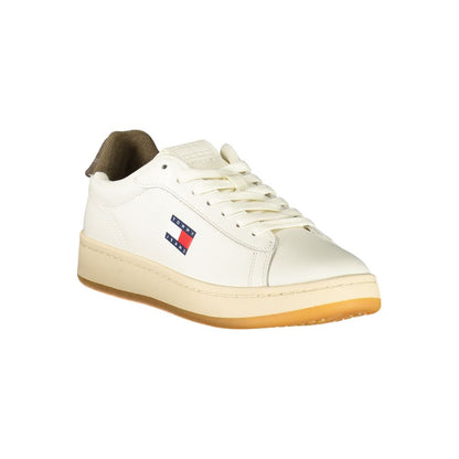 Tommy Hilfiger – Weiße Leder-Sneaker für Damen