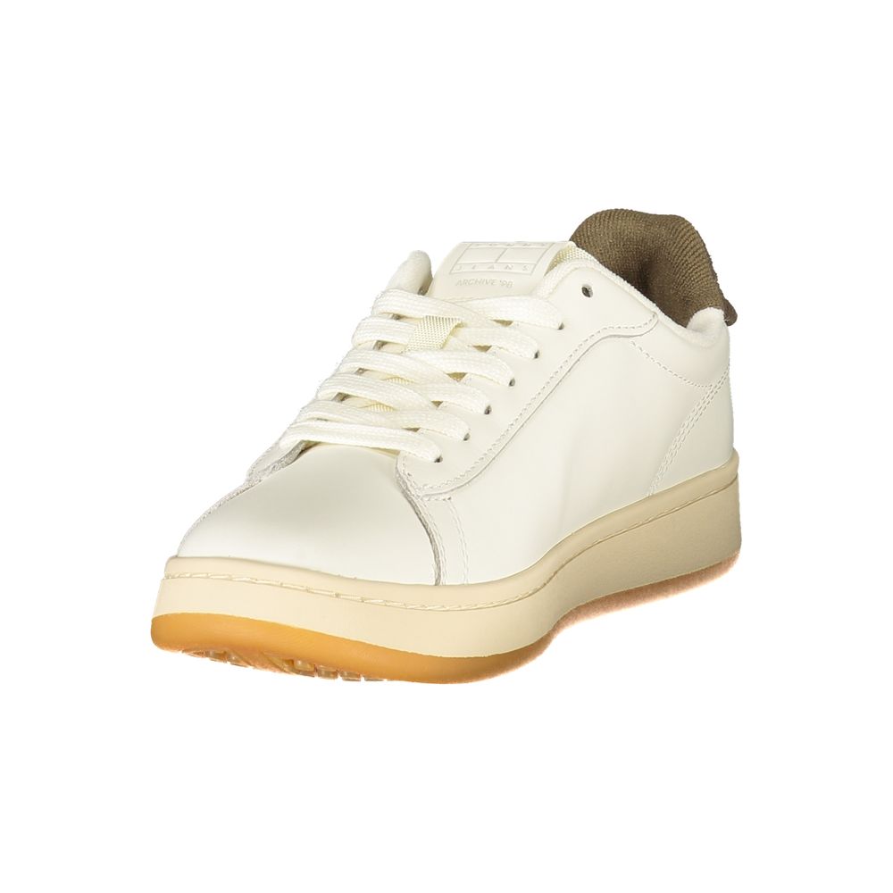 Tommy Hilfiger – Weiße Leder-Sneaker für Damen